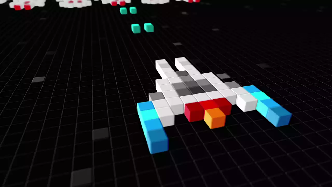 Logo Reveal  - Retro Game Shoot 'em up