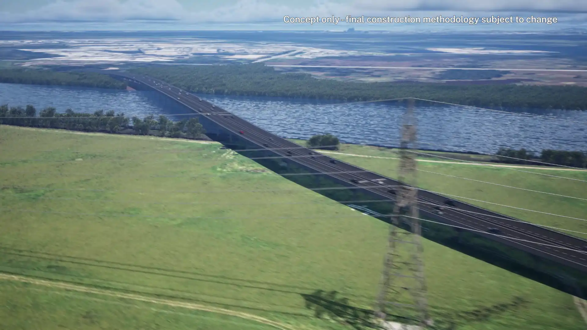M1 Extension Visualisation (Hunter River Viaduct)
