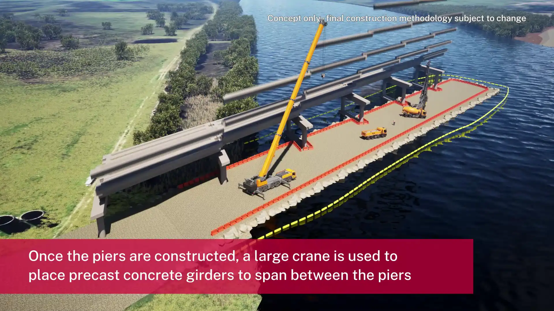 M1 Extension Visualisation (Hunter River Viaduct)